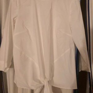 J crew blouse white